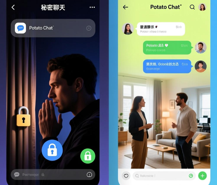 Potato Chat的“秘密聊天”和普通聊天有何不同？